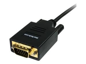 StarTech.com Câble Mini DisplayPort vers VGA 1,8 m - M/M - Convertisseur vidéo - VGA - DisplayPort - noir - MDP2VGAMM6 - Convertisseurs vidéo