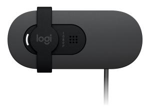 Logitech BRIO 105 - Webcam - couleur - 2 MP - 1920 x 1080 - 720p, 1080p - audio - USB - 960-001592 - Webcams