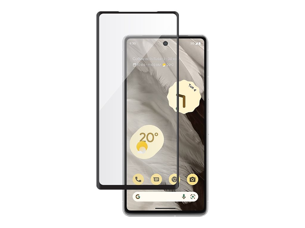 BIGBEN Connected - Protection d'écran pour téléphone portable - 2.5D - verre - couleur de cadre noir - pour Google Pixel 7a - PEGLASSPIXEL7A - Accessoires pour téléphone portable