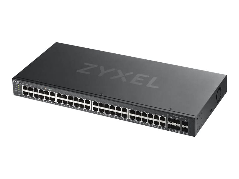 Zyxel GS1920-48v2 - Commutateur - intelligent - 48 x 10/100/1000 + 4 x SFP Gigabit combiné + 2 x Gigabit SFP - Montable sur rack - GS1920-48V2-EU0101F - Concentrateurs et commutateurs gigabit