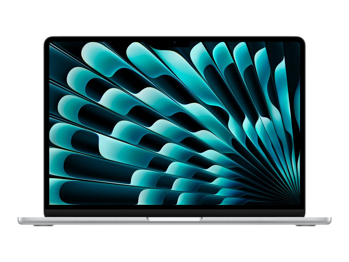 Apple MacBook Air - M3 - M3 10-core GPU - 8 Go RAM - 512 Go SSD - 13.6" IPS 2560 x 1664 (WQXGA) - Wi-Fi 6E, Bluetooth - argent - clavier : Français - MRXR3FN/A - Ordinateurs portables