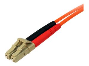 StarTech.com 15m Fiber Optic Cable - Multimode Duplex 50/125 - LSZH - LC/LC - OM2 - LC to LC Fiber Patch Cable - Câble réseau - LC multi-mode (M) pour LC multi-mode (M) - 15 m - fibre optique - duplex - 50 / 125 microns - orange - 50FIBLCLC15 - Câblesenfibres