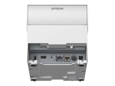 Epson TM T88VII (111) - Imprimante de reçus - thermique en ligne - Rouleau (7,95 cm) - 180 x 180 ppp - jusqu'à 500 mm/sec - USB 2.0, LAN, série, hôte USB 2.0 - outil de coupe - blanc - C31CJ57111 - Imprimantes de reçus POS