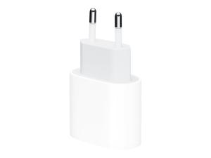 Apple 20W USB-C Power Adapter - Adaptateur secteur - 20 Watt (24 pin USB-C) - MHJE3ZM/A - Batteries et adaptateurs d'alimentation pour téléphone cellulaire