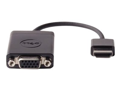 Dell - Adaptateur vidéo - HDMI mâle pour HD-15 (VGA) femelle - noir - pour Chromebook 3110 2-in-1, 31XX; Latitude 54XX, 74XX; OptiPlex 30XX, 70XX; Precision 32XX - DAUBNBC084 - Câbles HDMI