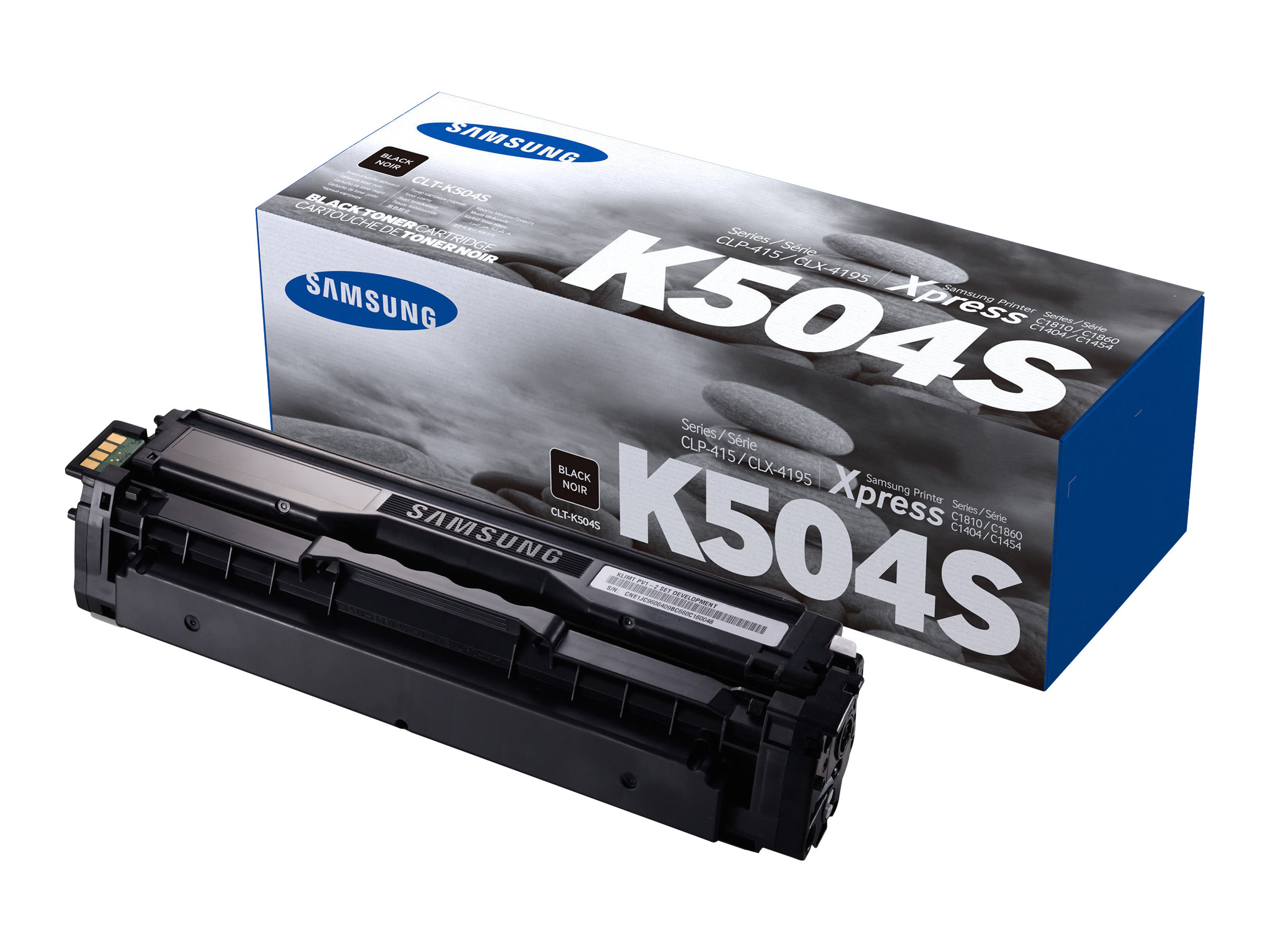 Samsung CLT-K504S - Noir - original - cartouche de toner (SU158A) - pour Samsung CLP-415, CLX-4195; MultiXpress SL-C1453, C1454; Xpress SL-C1404, C1810, C1860 - SU158A - Cartouches de toner Samsung