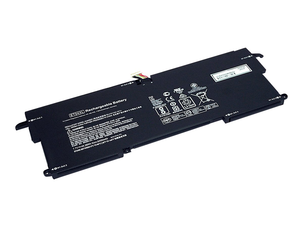 DLH - Batterie de portable (équivalent à : HP ET04XL, HP ET04049XL, HP HSTNN-1B7U, HP HSTNN-IB7U, HP 915030-171, HP 915030-1C1, HP 915191-855, HP 915191-955) - lithium-polymère - 6470 mAh - 50 Wh - pour HP EliteBook x360 1020 G2 Notebook - HERD4789-B050Y2 - Batteries pour ordinateur portable