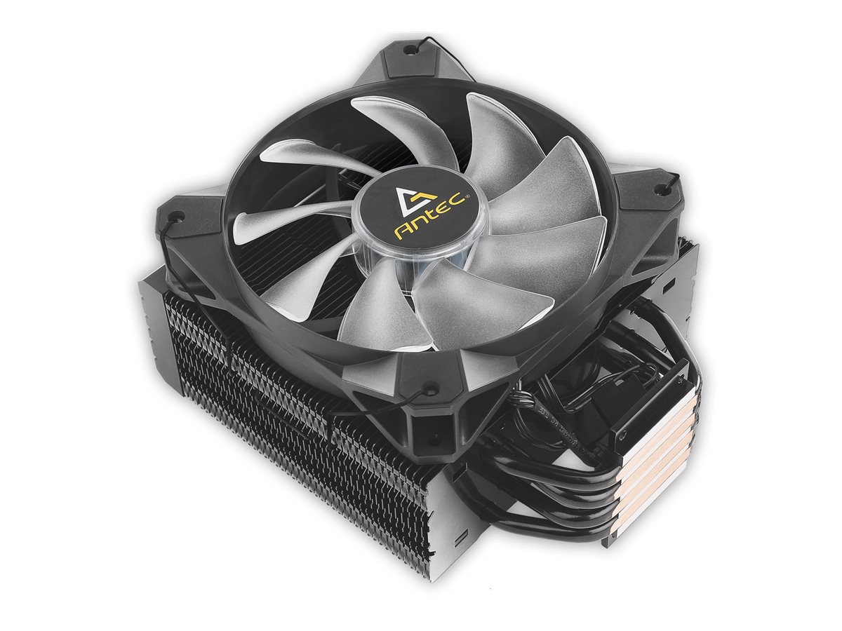 Antec FrigusAir 400 aRGB - Refroidisseur de processeur - (pour : AM2, AM2+, FM2+, FM2, FM1, AM3+, AM3, AM4, LGA2066, LGA1366, LGA1151, LGA1150, LGA1155, LGA1156, LGA1700, LGA2011-3) - ailerons en aluminium - 120 mm - noir - 0-761345-74007-4 - Refroidisseurs pour ordinateur