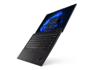 Lenovo ThinkPad X1 Carbon Gen 11 21HM - Conception de charnière à 180 degrés - Intel Core i7 - 1355U / jusqu'à 5 GHz - Evo - Win 11 Pro - Carte graphique Intel Iris Xe - 16 Go RAM - 512 Go SSD TCG Opal Encryption 2, NVMe, Performance - 14" IPS écran tactile ThinkPad Privacy Guard 1920 x 1200 - NFC, Wi-Fi 6E - 4G LTE - tissage noir profond - clavier : Français - avec 3 ans de support Lenovo Premier - 21HM004SFR - Ordinateurs portables