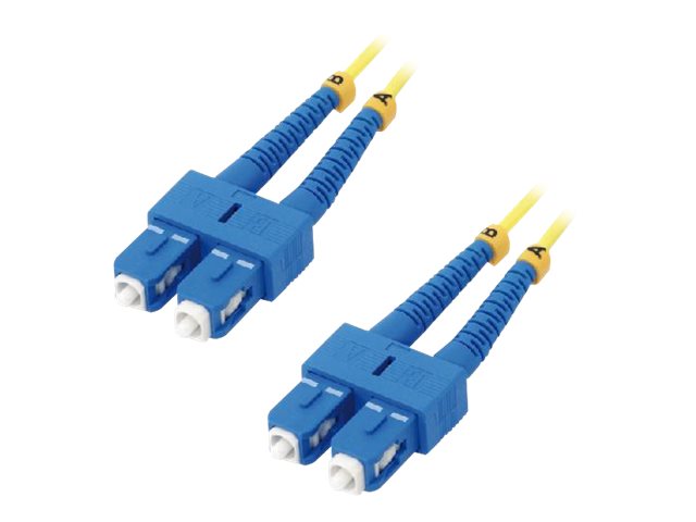 MCL - Câble réseau - mode unique SC (M) pour mode unique SC (M) - 2 m - fibre optique - 9 / 125 micromètres - OS2 - sans halogène - FJOS2/SCSC-2M - Câblesenfibres