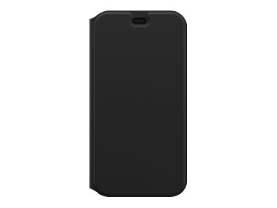 OtterBox Strada Series Via - Étui à rabat pour téléphone portable - polyuréthane, polycarbonate, caoutchouc synthétique - noir - pour Apple iPhone XS Max - 77-62737 - Coques et étuis pour téléphone portable