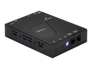 StarTech.com Récepteur HDMI sur IP Gigabit Ethernet - 1080p - Kit Extender HDMI Cat 6 - Prolongateur audio/vidéo - récepteur - 1GbE, HDMI - jusqu'à 100 m - pour P/N: ST12MHDLAN, SVA12M2NEUA, SVA12M5NA, VIDWALLMNT - ST12MHDLANRX - Prolongateurs de signal