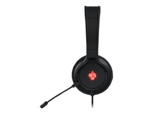 CHERRY HC 2.2 - Micro-casque - circum-aural - filaire - USB - noir - JA-2200-2 - Écouteurs