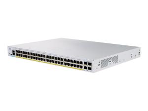 Cisco Business 350 Series CBS350-48FP-4G - Commutateur - C3 - Géré - 48 x 10/100/1000 (PoE+) + 4 x Gigabit SFP - Montable sur rack - PoE+ (740 W) - CBS350-48FP-4G-EU - Concentrateurs et commutateurs gigabit