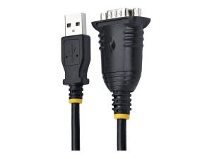 StarTech.com 3ft (1m) USB to Serial Cable, DB9 Male RS232 to USB Converter, USB to Serial Adapter for PLC/Printer/Scanner/Network Switches, USB to COM Port Adapter - Prolific IC, Automatic Handshake, Windows/macOS (1P3FP-USB-SERIAL) - Câble série - DB-9 (M) vissable pour USB (M) - 1 m - 1P3FP-USB-SERIAL - Câbles série