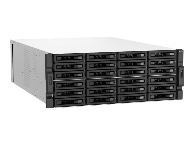 QNAP TS-H3087XU-RP - Serveur NAS - 30 Baies - rack-montable - SATA 6Gb/s - RAID RAID 0, 1, 5, 6, 10, 50, JBOD, 60 - RAM 64 Go - 2.5 Gigabit Ethernet / 10 Gigabit Ethernet - iSCSI support - 4U - TS-H3087XU-RP-E2378-64G - NAS