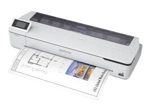 Epson SureColor SC-T5100N - 36" imprimante grand format - couleur - jet d'encre - Rouleau (91,4 cm) - 2 400 x 1 200 ppp - Gigabit LAN, Wi-Fi(n), USB 3.0 - outil de coupe - C11CF12302A0 - Imprimantes jet d'encre