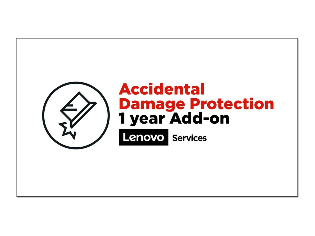 Lenovo Accidental Damage Protection - Couverture des dommages accidentels - 1 année - pour 100e Chromebook Gen 3; V14 G3 ABA; V14 IGL; V15 G3 ABA; V17 G2 ITL; V17 G3 IAP; V17 G4 IRU - 5PS0Q81870 - Options de service informatique
