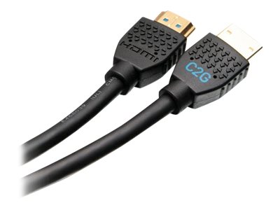 C2G 2ft 4K HDMI Cable - Performance Series Cable - Ultra Flexible - M/M - High Speed - câble HDMI - HDMI mâle pour HDMI mâle - 60 cm - noir - C2G10375 - Câbles HDMI