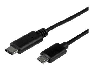 StarTech.com Câble USB-C vers Micro USB de 50 cm - Cordon USB C vers Micro-B - Câble de charge compatible Thunderbolt 3 - M/M - USB 2.0 - Câble USB - 24 pin USB-C (M) pour Micro-USB de type B (M) - USB 2.0 - 50 cm - noir - USB2CUB50CM - Câbles USB