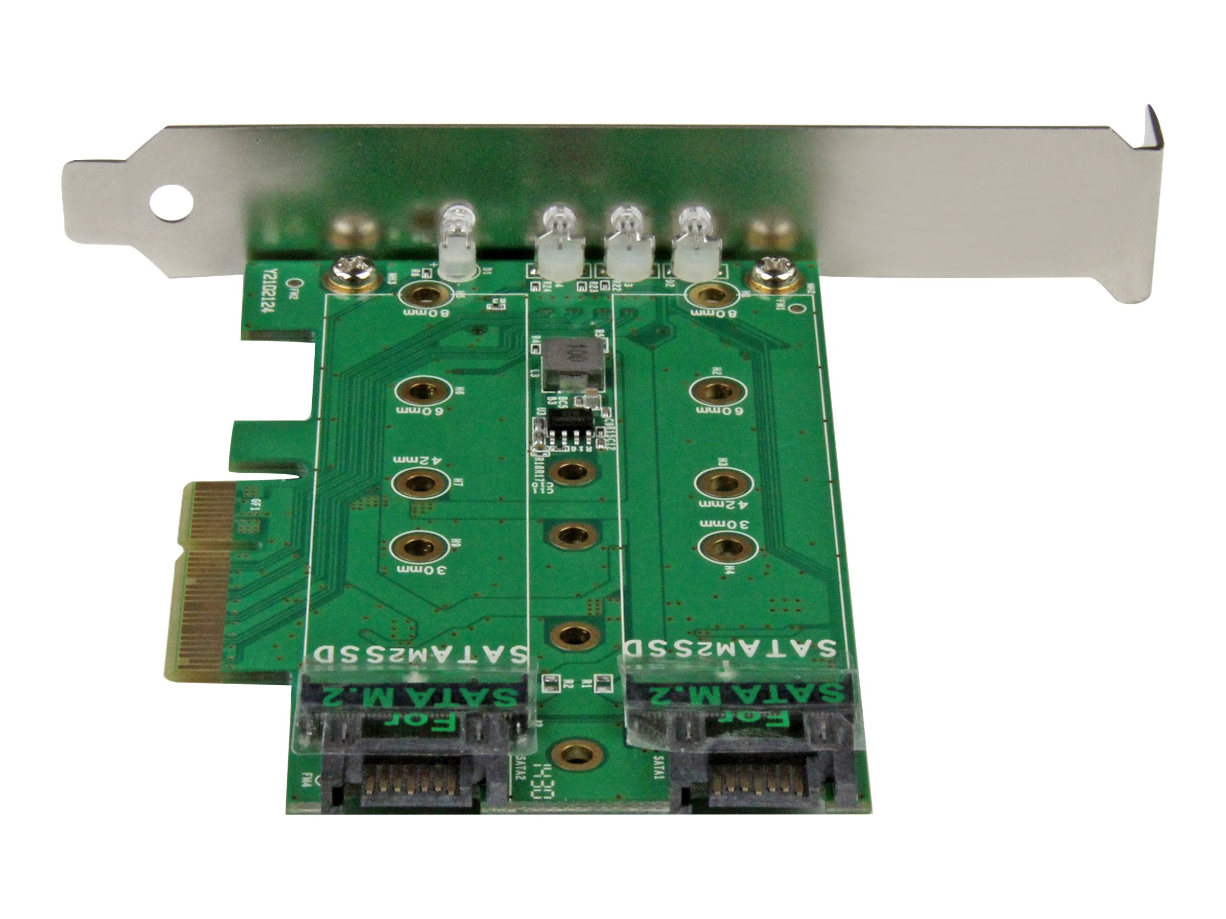 StarTech.com Adaptateur SSD M.2 NGFF à 3 ports - 1x M.2 PCIe (NVMe), 2x M.2 SATA III - PCIe 3.0 - Carte M.2 NGFF PCI Express - Adaptateur d'interface - M.2 - M.2 Card / SATA 6Gb/s - PCIe 3.0 - PEXM2SAT32N1 - Adaptateurs de stockage