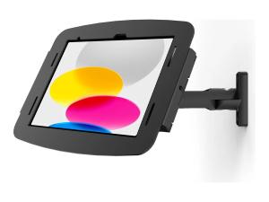 Compulocks iPad Mini 8.3" Bras oscillant Articulé pivotant et boîtier Space - Kit de montage (bras articulé, bras pivotant, enceinte) - pour tablette - verrouillable - aluminium de haute qualité - noir - Taille d'écran : 8.3" - montable sur mur, montable en surface, dessus de comptoir - pour Apple iPad mini (6ème génération) - 827B830IPMSB - Accessoires pour ordinateur portable et tablette