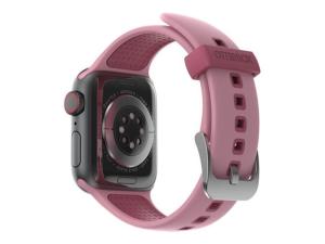 OtterBox All Day Comfort - Bracelet pour montre intelligente - antimicrobien, respirant - morganite mauve (rose) - pour Apple Watch SE, Series 3, Series 4, Series 5, Series 6, Series 7 - 77-90268 - accessoires divers