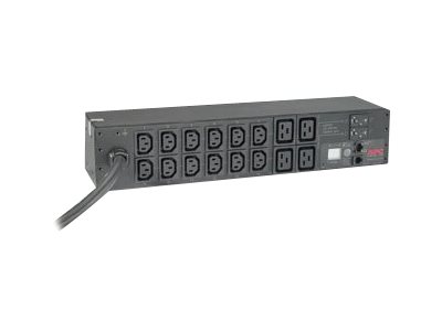 PDU en rack avec compteur APC AP7822B - Unité de distribution secteur (rack-montable) - CA 200/208/230 V - entrée : IEC 60309 32A - connecteurs de sortie : 16 (power IEC 60320 C13, IEC 60320 C19) - 2U - 3.66 m cordon - pour P/N: SCL400RMJ1U, SCL500RMI1UC, SCL500RMI1UNC, SMTL1000RMI2UC, SMTL750RMI2UC - AP7822B - Parasurtenseurs et PDU