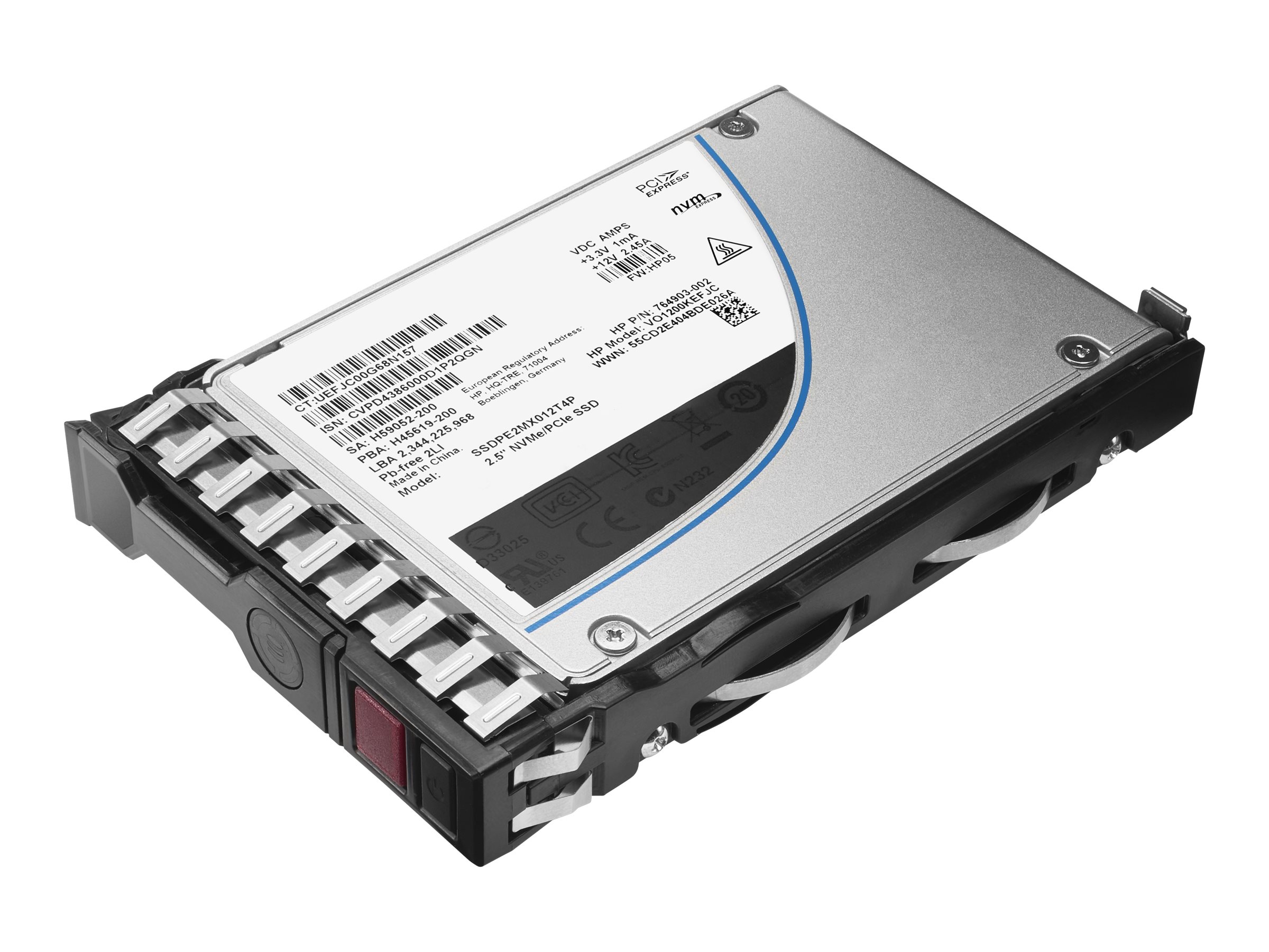 HPE PM1743 - SSD - Read Intensive, High Performance - 7.68 To - 2.5" SFF - PCI Express 5.0 (NVMe) - P57803-B21 - Disques SSD