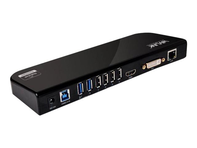 DLH Energy DY-TU3552B - Station d'accueil - USB 3.0 - DVI, HDMI - DY-TU3552B - Stations d'accueil pour ordinateur portable