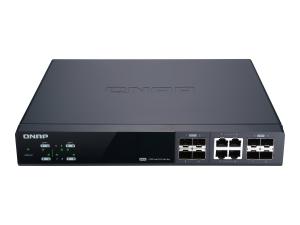 QNAP QSW-M804-4C - Commutateur - Géré - 4 x 10 Gigabit SFP+ + 4 x combo 10 Gigabit SFP+/RJ-45 - de bureau, Montable sur rack - QSW-M804-4C - Commutateurs gérés