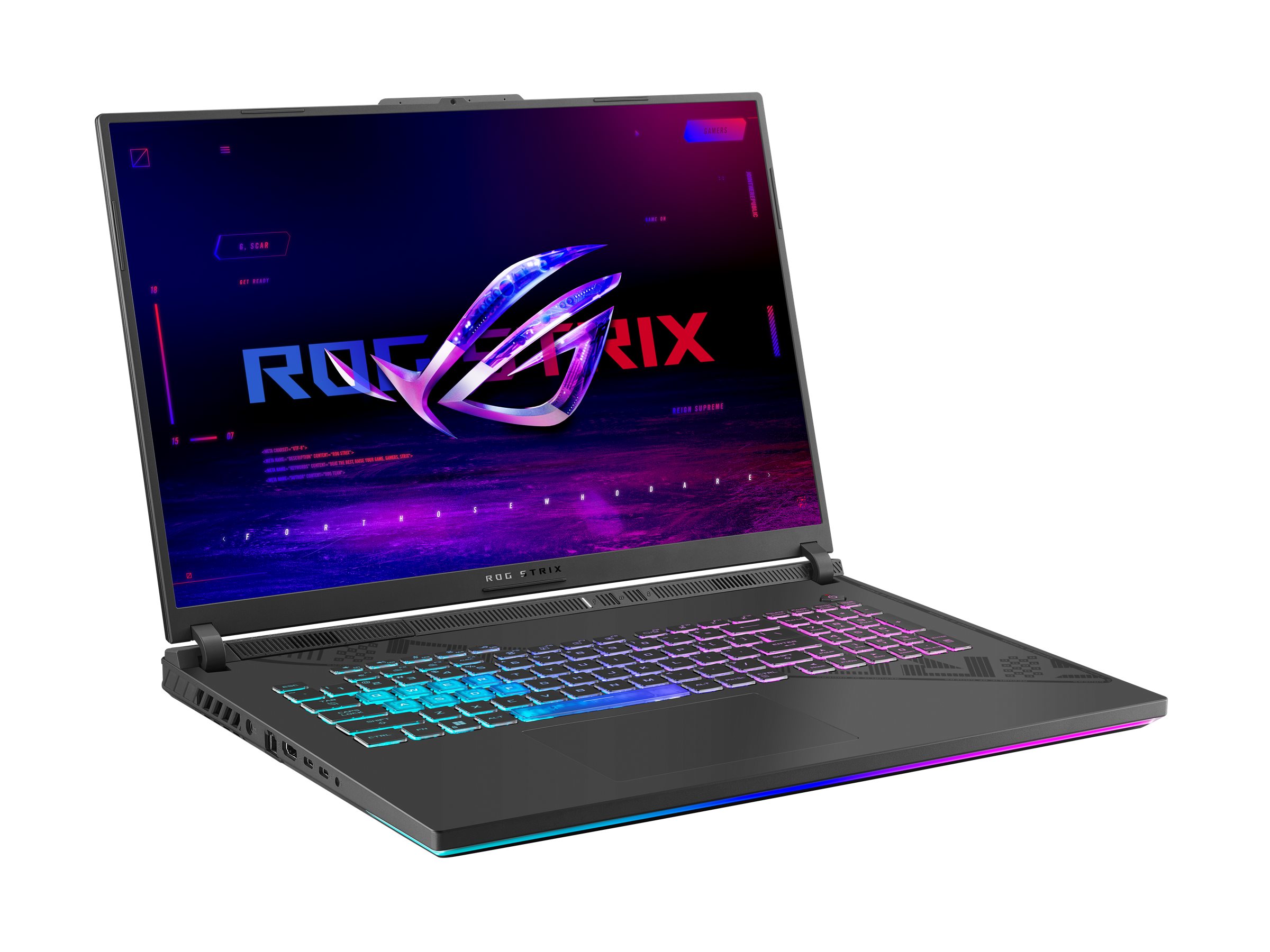 ASUS ROG Strix G18 G814JZR-N6096W - Intel Core i9 - i9-14900HX / jusqu'à 5.8 GHz - Win 11 Home - GeForce RTX 4080 - 32 Go RAM - 1 To SSD NVMe - 18" 2560 x 1600 (WQXGA) @ 240 Hz - Gigabit Ethernet - Wi-Fi 6E, Bluetooth - 90NR0IN3-M00660 - Ordinateurs portables