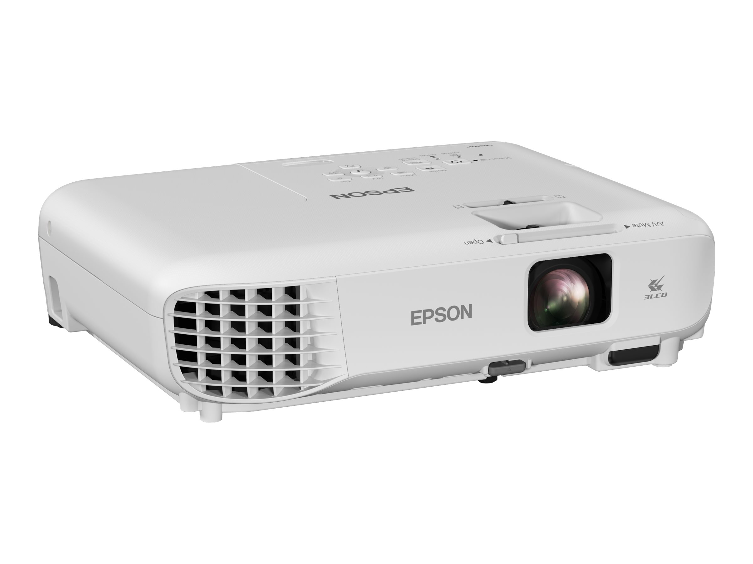 Epson EB-W06 - Projecteur 3LCD - portable - 3700 lumens (blanc) - 3700 lumens (couleur) - WXGA (1280 x 800) - 16:10 - 720p - V11H973040 - Projecteurs LCD