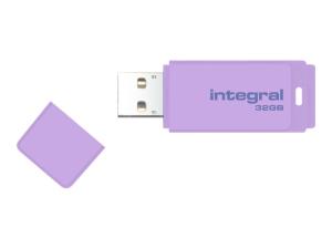 Integral Pastel - Clé USB - 32 Go - USB 2.0 - lavande - INFD32GBPASLH - Lecteurs flash