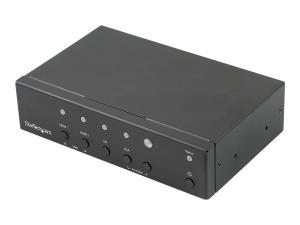 StarTech.com Switch et convertisseur automatique avec plusieurs entrées vers HDMI - DisplayPort, VGA et double HDMI vers HDMI - 4K - Commutateur vidéo/audio - de bureau - pour P/N: BOX4CABLE - HDVGADP2HD - Commutateurs audio et vidéo
