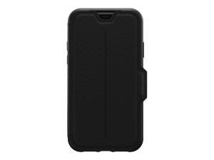 OtterBox Strada Series - Étui à rabat pour téléphone portable - cuir, polycarbonate - noir ombré - pour Apple iPhone 11 - 77-62830 - Coques et étuis pour téléphone portable