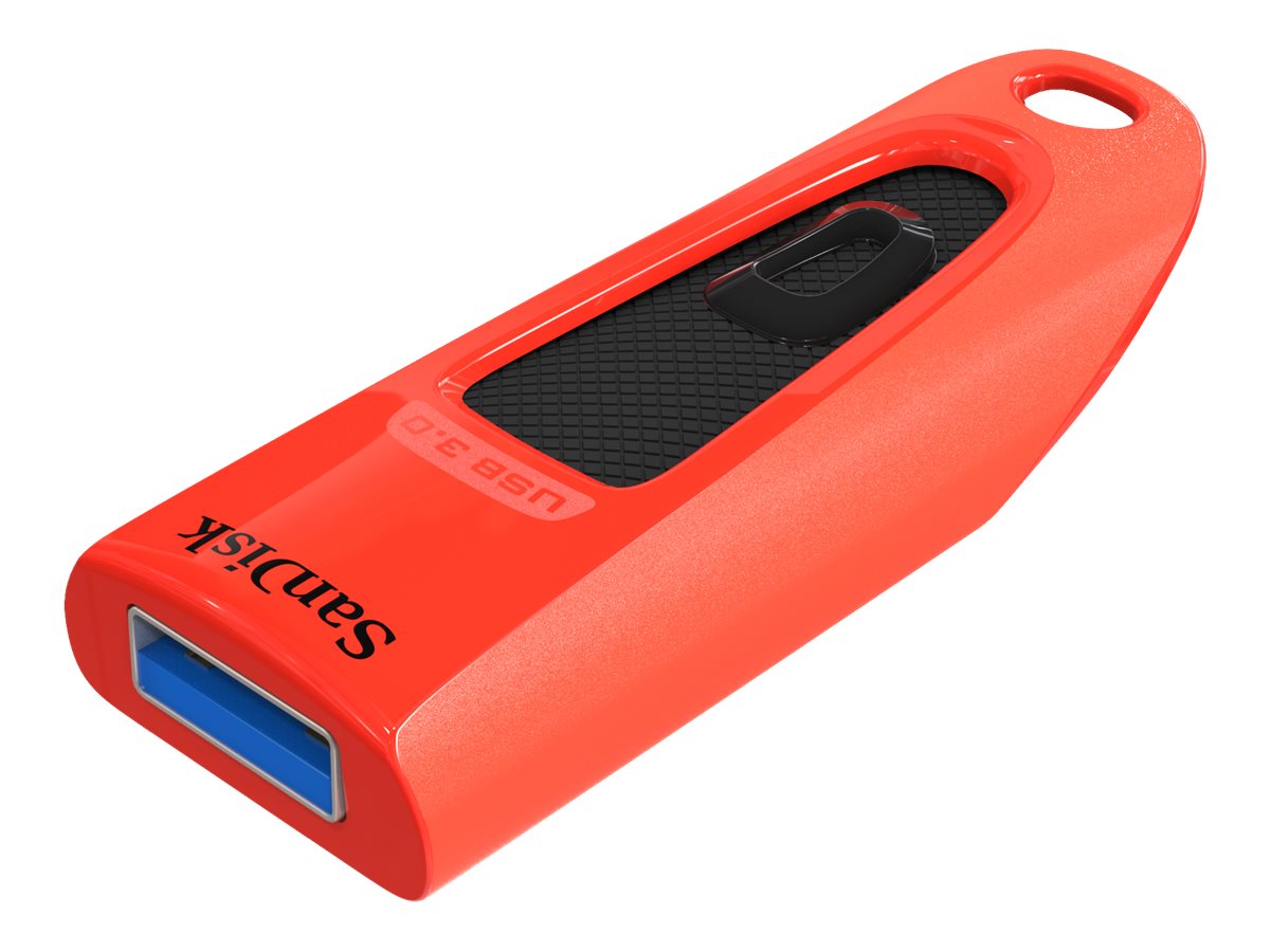 SanDisk Ultra - Clé USB - 64 Go - USB 3.0 - bleu, rouge (pack de 2) - SDCZ48-064G-G46BR2 - Lecteurs flash