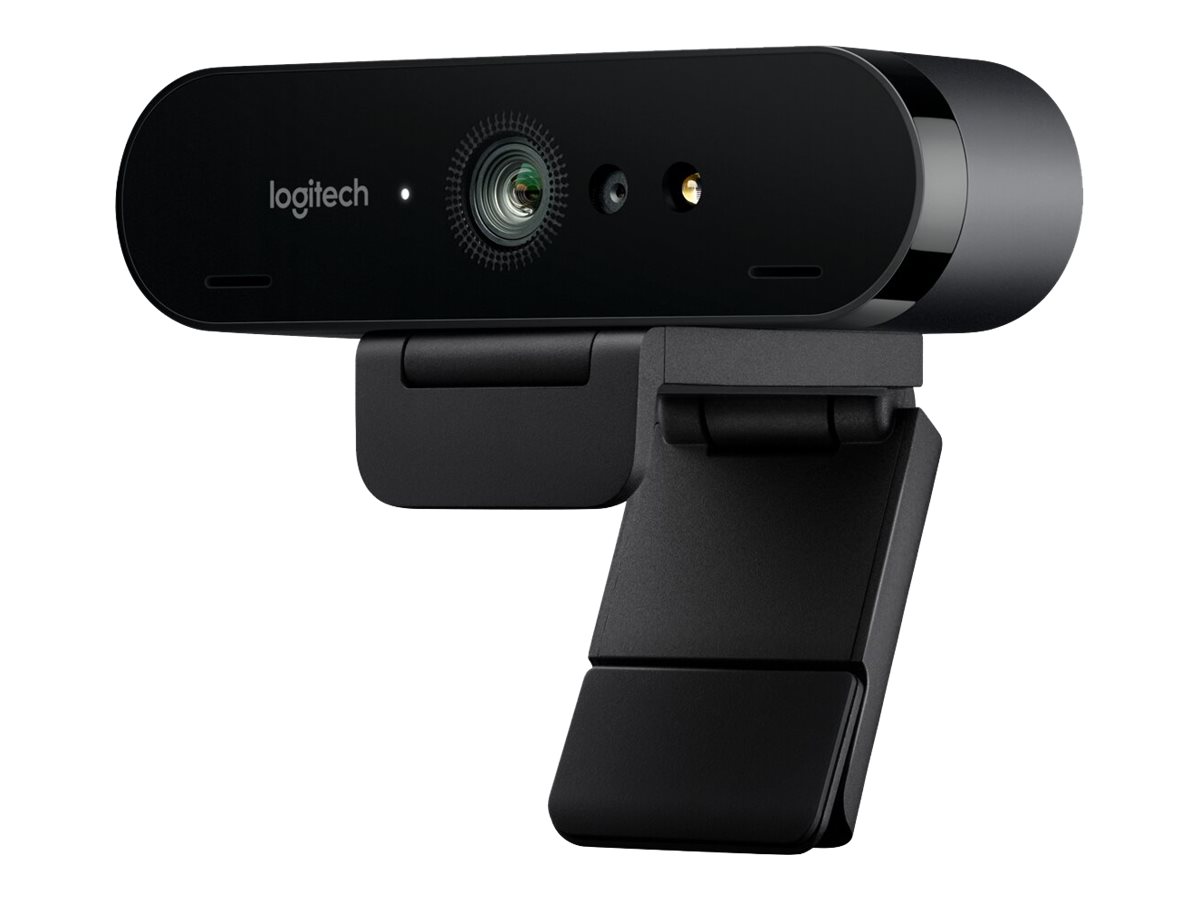 Logitech BRIO Caméra Web 4K Ultra HD - Webcam - couleur - 4096 x 2160 - audio - câblé - USB - 960-001106 - Webcams