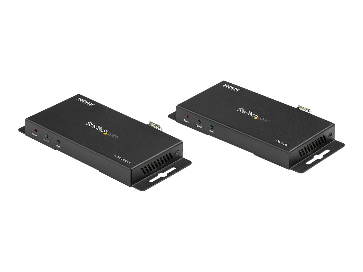 StarTech.com HDMI Over Fiber Extender - HDMI 2.0b - 7.1 Sound - 4K 60Hz - Rallonge vidéo/audio/infrarouge/réseau - HDMI - plus de fibre optique - fibre optique - jusqu'à 1 km - ST121HD20FXA - Prolongateurs de signal