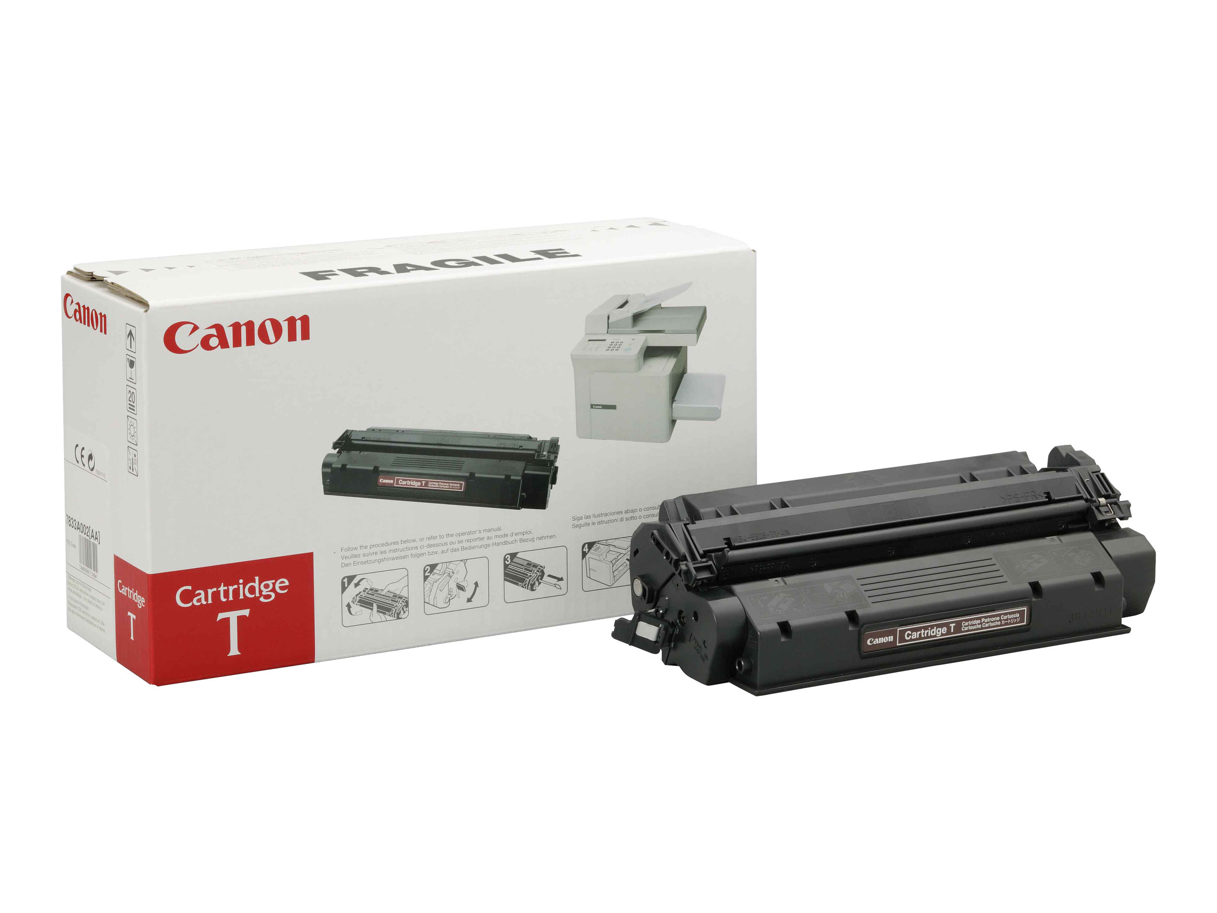 Canon T - Noir - original - noir - cartouche de toner - pour FAX L380, L380S, L390, L400; ImageCLASS D320, D340; LASER CLASS 310, 510; PCD320, D340 - 7833A002 - Cartouches de toner Canon