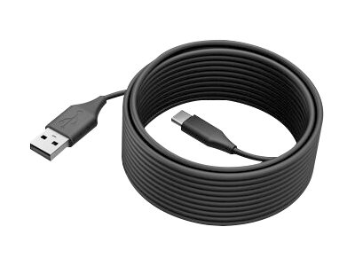 Jabra - Câble USB - 24 pin USB-C (M) pour USB (M) - USB 2.0 - 5 m - pour PanaCast 50 - 14202-11 - Câbles USB