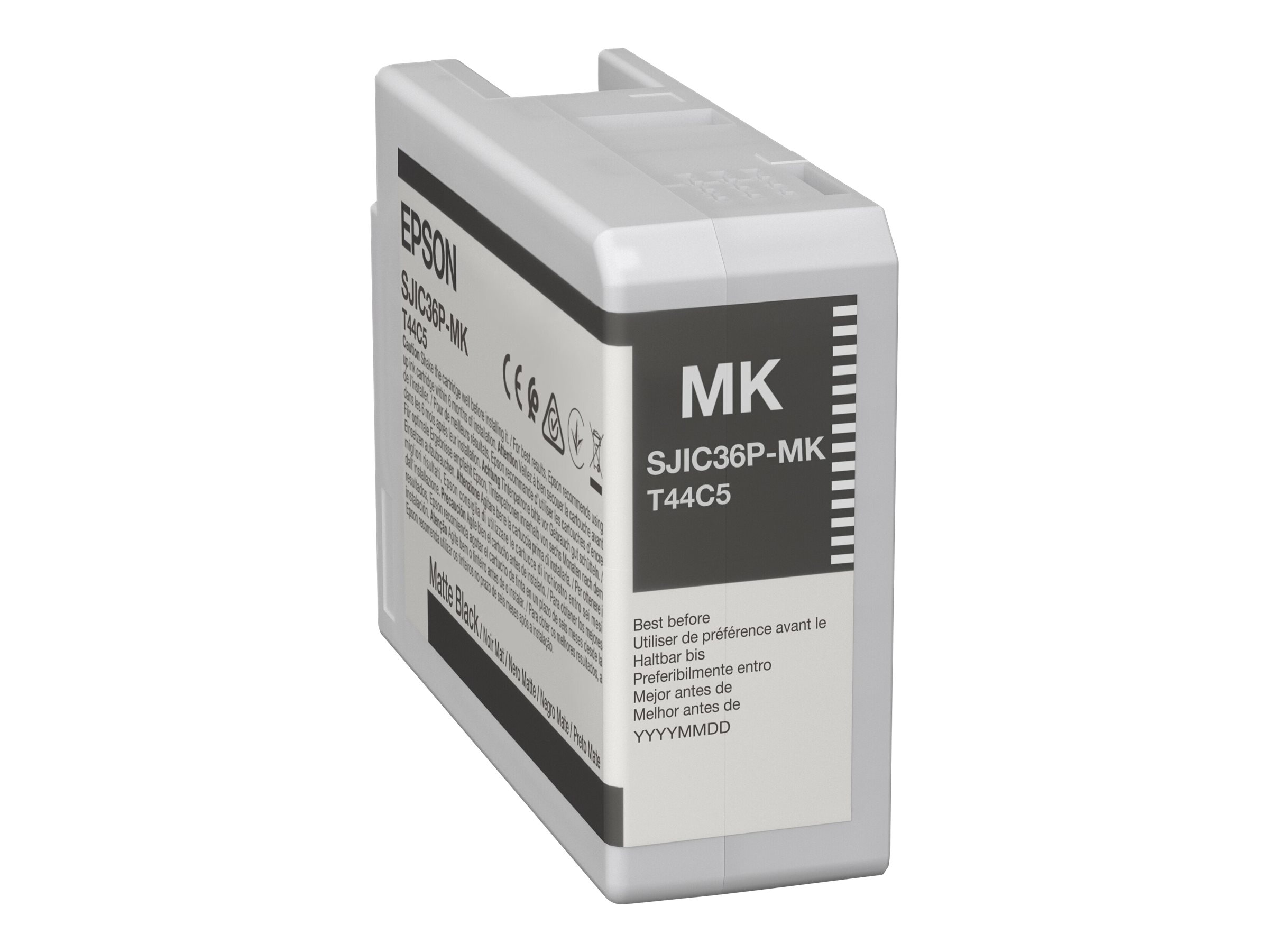 Epson SJIC36P(MK) - 80 ml - noir - original - cartouche d'encre - pour ColorWorks CW-C6000A, CW-C6000P, CW-C6500A, CW-C6500P - C13T44C540 - Cartouches d'encre Epson