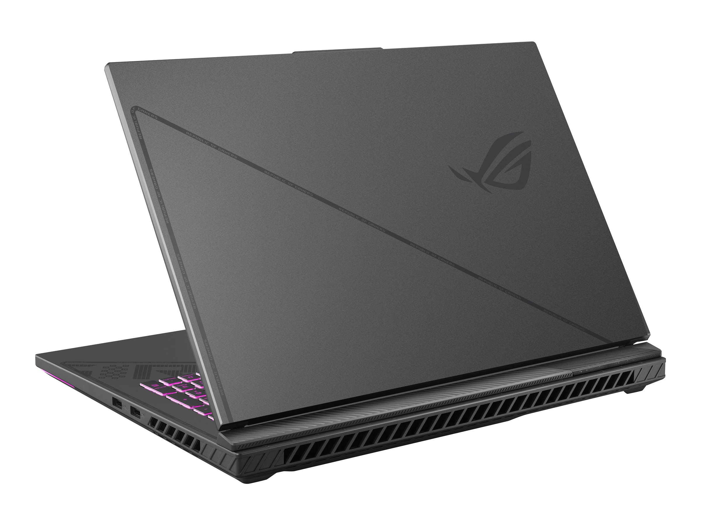 ASUS ROG Strix G18 G814JZ-N6037X - Intel Core i9 - 13980HX / jusqu'à 5.6 GHz - Win 11 Pro - GeForce RTX 4080 - 32 Go RAM - 1 To SSD NVMe - 18" 2560 x 1600 (WQXGA) @ 240 Hz - 2.5 Gigabit Ethernet - Bluetooth, Wi-Fi 6E - gris eclipse - 90NR0CL1-M003N0 - Ordinateurs portables