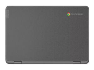 Lenovo 300e Yoga Chromebook Gen 4 82W2 - Conception inclinable - Kompanio 520 - Chrome OS - Mali-G52 2EE MC2 - 8 Go RAM - 64 Go eMMC - 11.6" IPS écran tactile 1366 x 768 (HD) - Wi-Fi 6 - gris graphite - clavier : Français - 82W2000KFR - Netbook