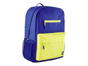 HP - Campus - sac à dos pour ordinateur portable - 15.6" - bleu, citron vert - 7J596AA - Sacoches pour ordinateur portable