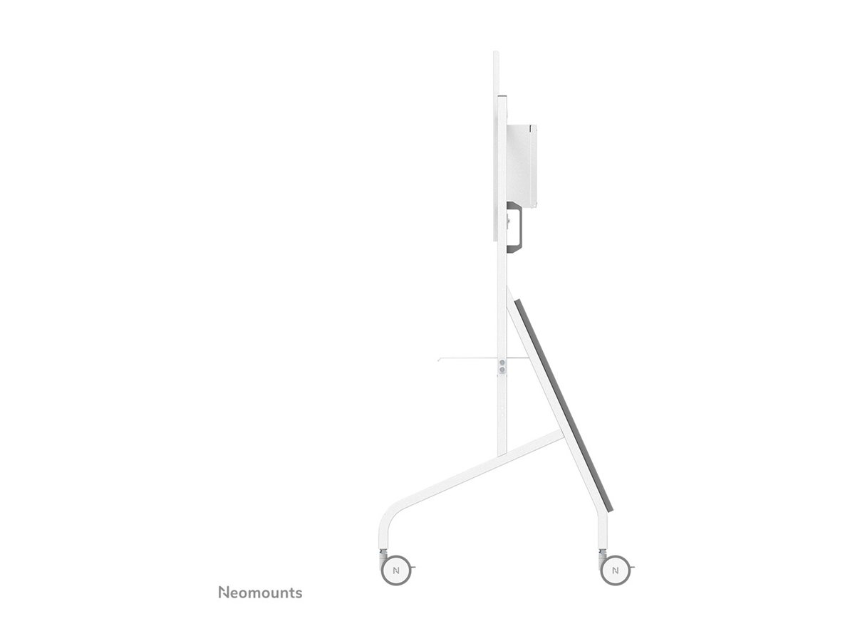 Neomounts FL50-575WH1 - Chariot - robuste - pour présentoir - support au sol - verrouillable - acier - blanc - Taille d'écran : 65"-110" - FL50-575WH1 - Montages d'équipement audio et vidéo