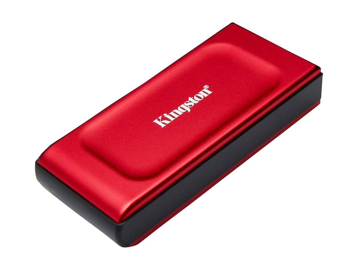 Kingston XS1000 - SSD - 1 To - externe (portable) - USB 3.2 Gen 2 (USB-C connecteur) - rouge - SXS1000R/1000G - Disques SSD