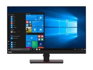 Lenovo ThinkVision T27q-20 - Écran LED - 27" - 2560 x 1440 QHD - IPS - 350 cd/m² - 1000:1 - 4 ms - HDMI, DisplayPort - noir corbeau - pour ThinkPad P15 Gen 2 20YQ - 61EDGAT2EU - Écrans d'ordinateur