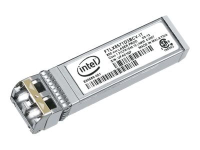 Intel Ethernet SFP+ SR Optics - Module transmetteur SFP+ - 10GbE - 1000Base-SX, 10GBase-SR - LC - 850 nm - E10GSFPSRG1P5 - Transmetteurs optiques