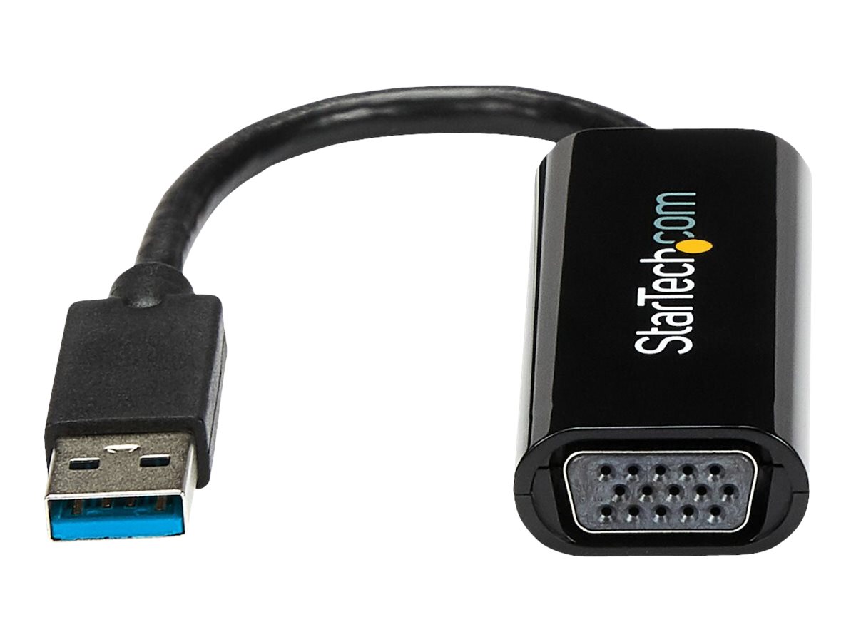 StarTech.com Adaptateur USB vers VGA - Carte graphique externe - USB 3.0 -  Slim - 1080p - Adaptateur multi-écrans - adaptateur vidéo - VGA / USB -  Conformité TAA - 19 cm - USB32VGAES